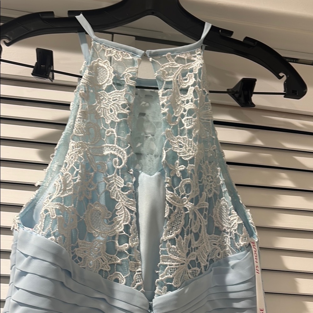 JJs House Light Blue Lace Maxi Dress - Picture 4 of 7